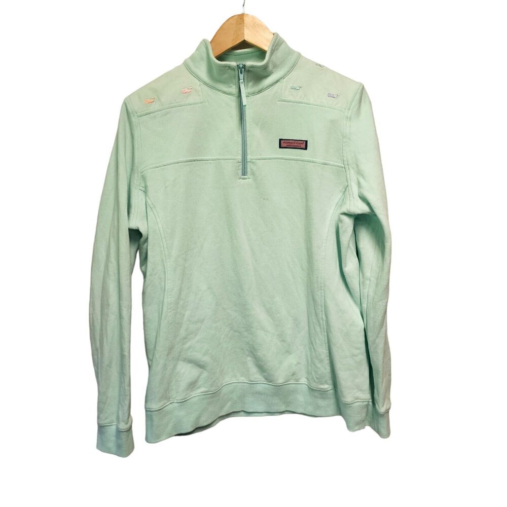 VINEYARD VINES‎ Shep Shirt Green Embroidered Whales MEDIUM